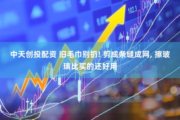 中天创投配资 旧毛巾别扔! 剪成条缝成网, 擦玻璃比买的还好用